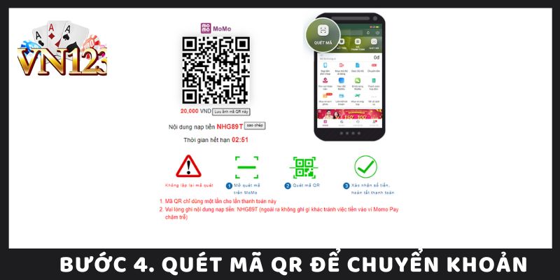 Bước 4. Quét Mã QR Để Chuyển Khoản